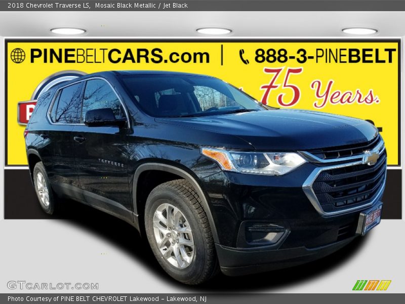 Mosaic Black Metallic / Jet Black 2018 Chevrolet Traverse LS