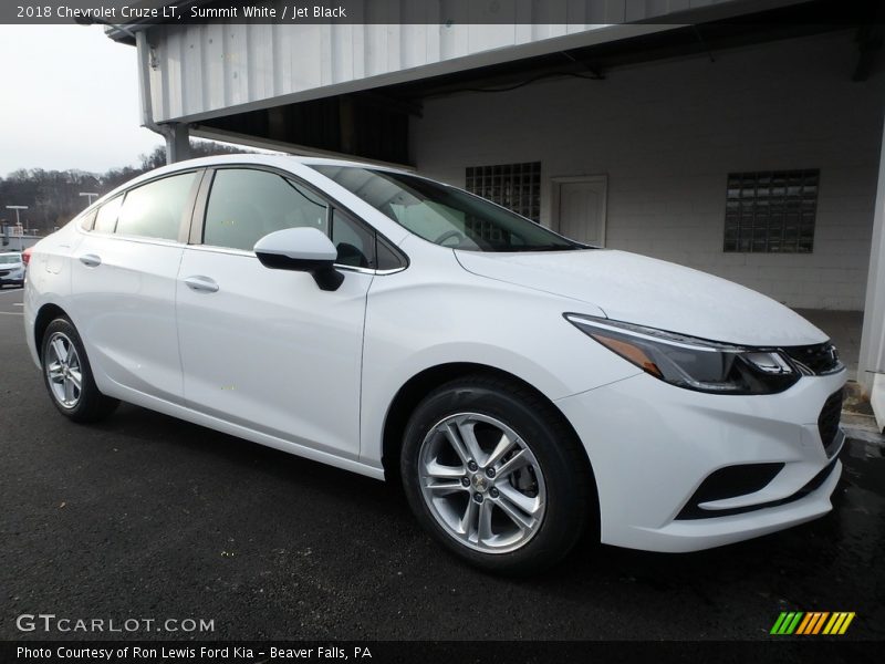 Summit White / Jet Black 2018 Chevrolet Cruze LT