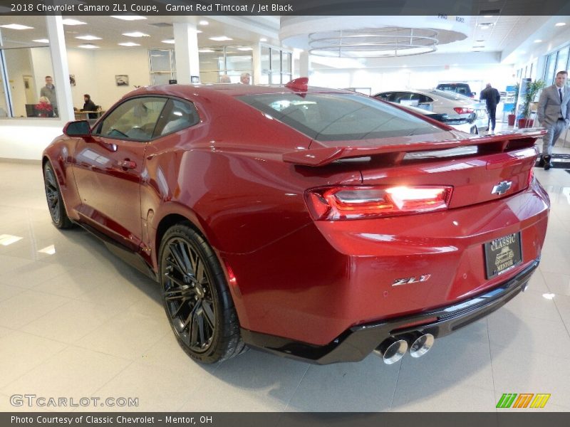 Garnet Red Tintcoat / Jet Black 2018 Chevrolet Camaro ZL1 Coupe