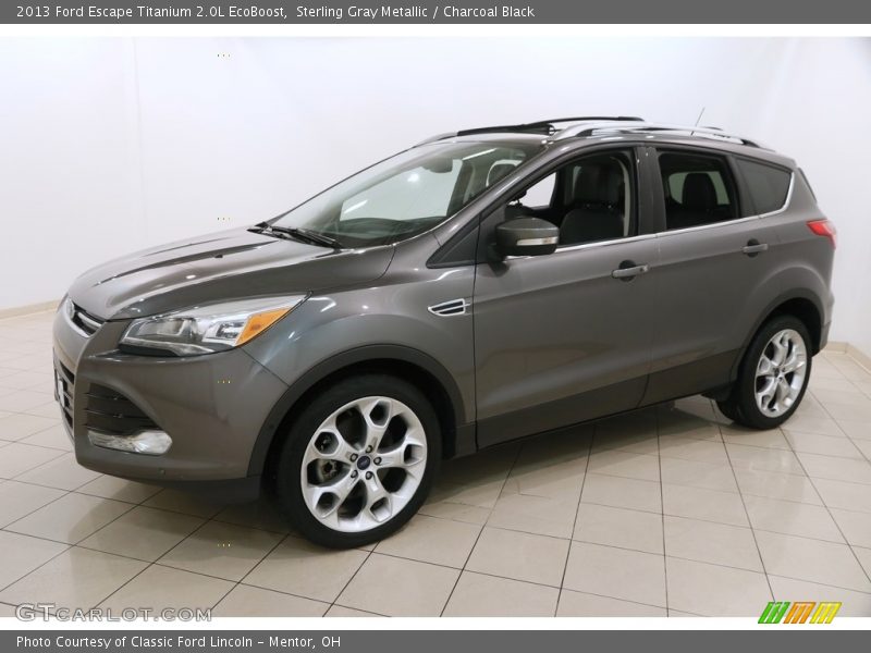 Sterling Gray Metallic / Charcoal Black 2013 Ford Escape Titanium 2.0L EcoBoost