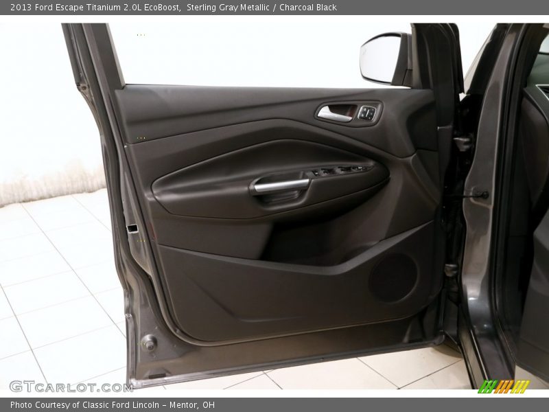 Sterling Gray Metallic / Charcoal Black 2013 Ford Escape Titanium 2.0L EcoBoost