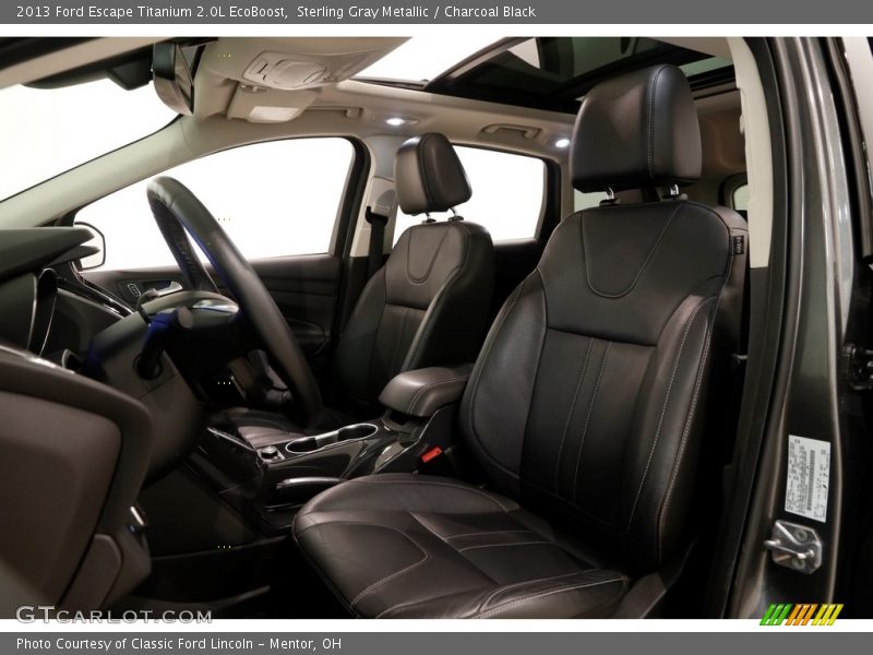 Sterling Gray Metallic / Charcoal Black 2013 Ford Escape Titanium 2.0L EcoBoost