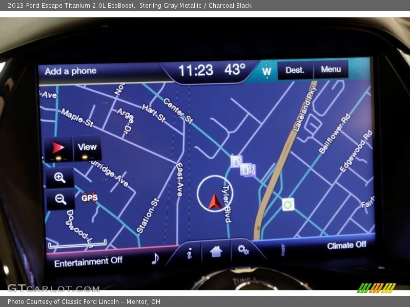 Sterling Gray Metallic / Charcoal Black 2013 Ford Escape Titanium 2.0L EcoBoost