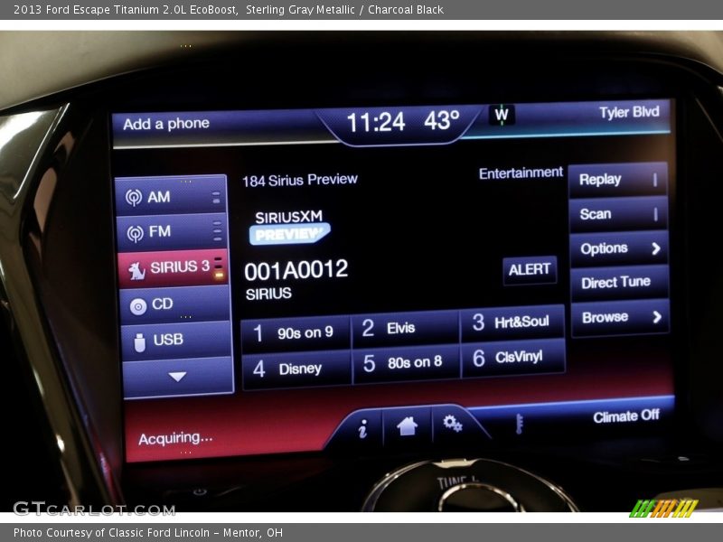 Sterling Gray Metallic / Charcoal Black 2013 Ford Escape Titanium 2.0L EcoBoost