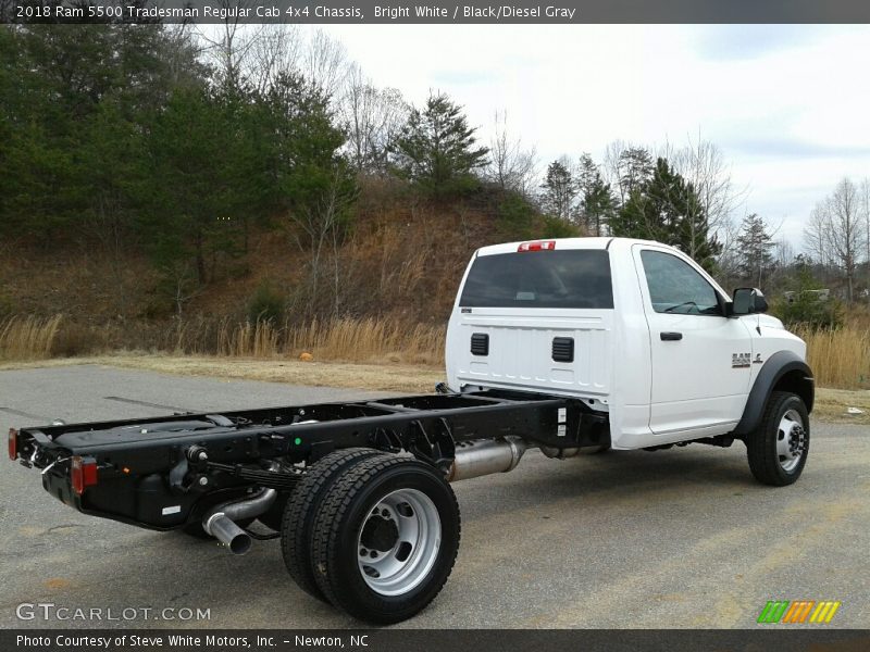 Bright White / Black/Diesel Gray 2018 Ram 5500 Tradesman Regular Cab 4x4 Chassis