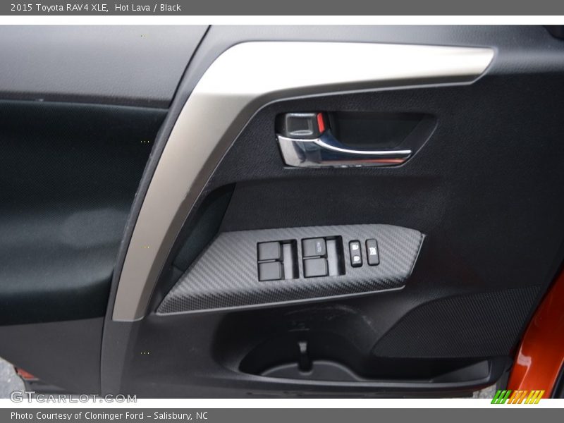 Hot Lava / Black 2015 Toyota RAV4 XLE