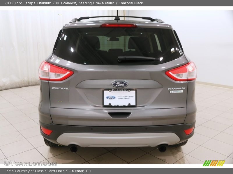 Sterling Gray Metallic / Charcoal Black 2013 Ford Escape Titanium 2.0L EcoBoost