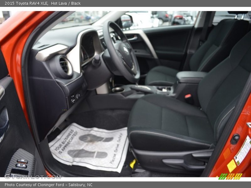 Hot Lava / Black 2015 Toyota RAV4 XLE