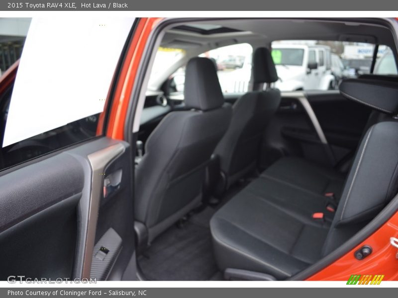 Hot Lava / Black 2015 Toyota RAV4 XLE