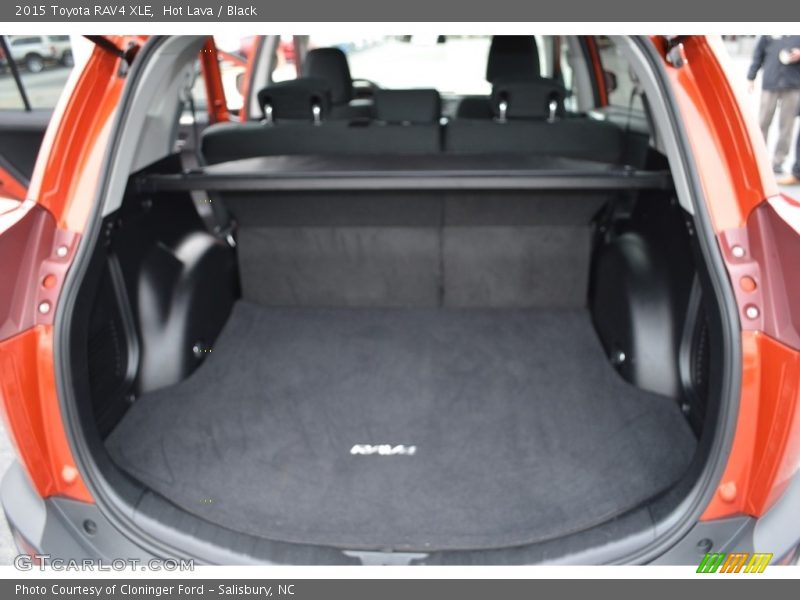 Hot Lava / Black 2015 Toyota RAV4 XLE