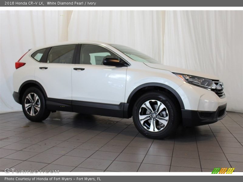 White Diamond Pearl / Ivory 2018 Honda CR-V LX