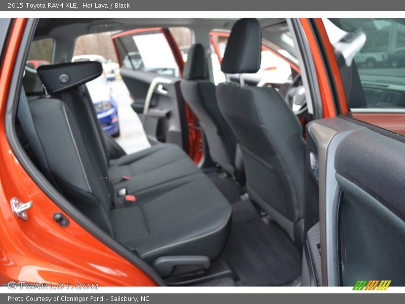 Hot Lava / Black 2015 Toyota RAV4 XLE