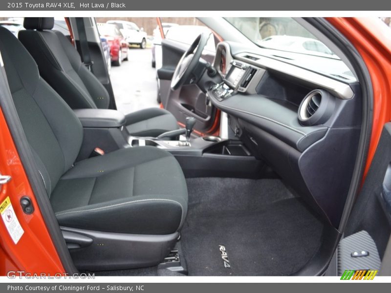 Hot Lava / Black 2015 Toyota RAV4 XLE