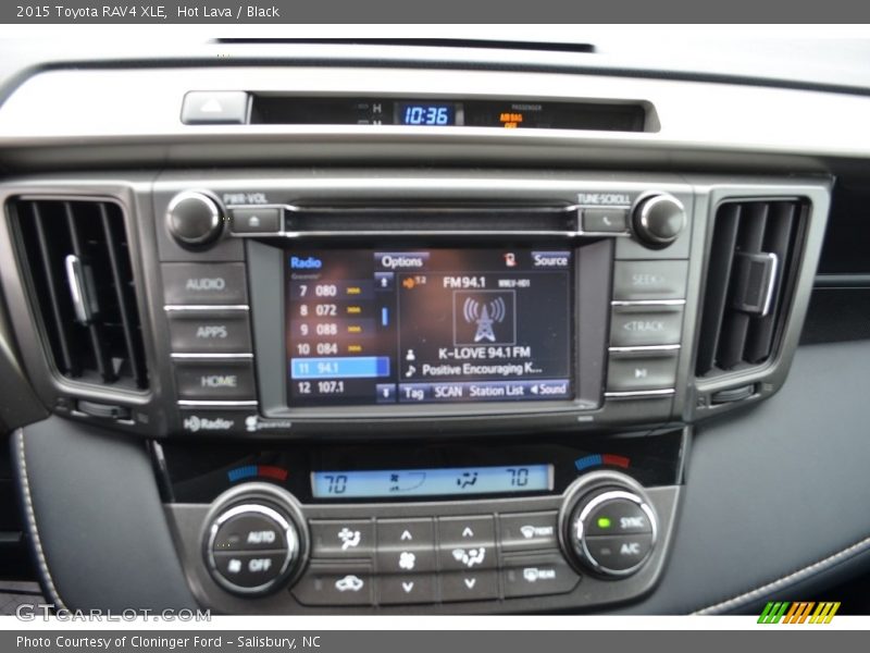 Hot Lava / Black 2015 Toyota RAV4 XLE