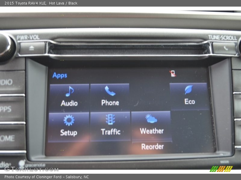 Hot Lava / Black 2015 Toyota RAV4 XLE