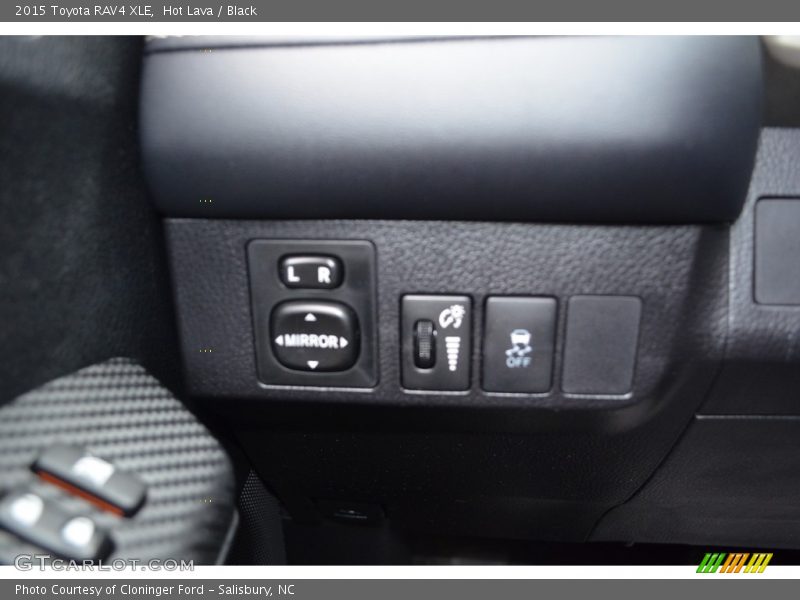 Hot Lava / Black 2015 Toyota RAV4 XLE