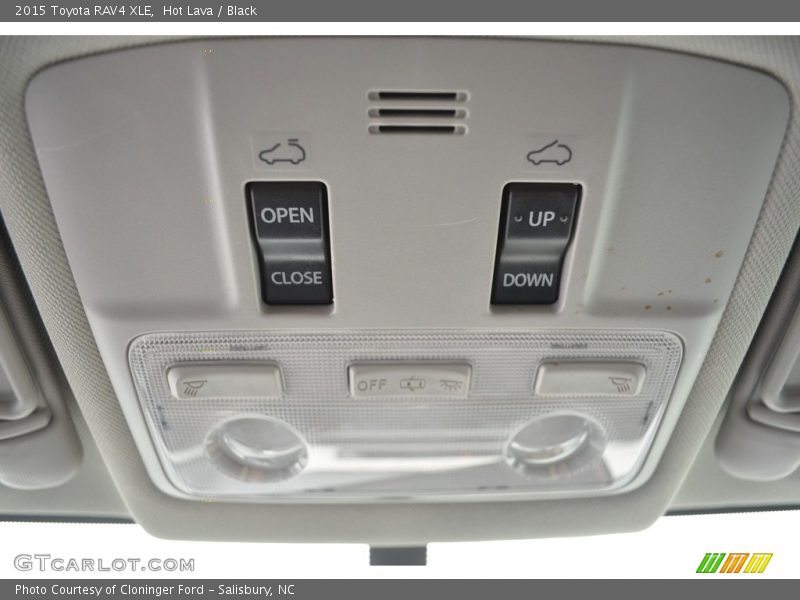 Hot Lava / Black 2015 Toyota RAV4 XLE