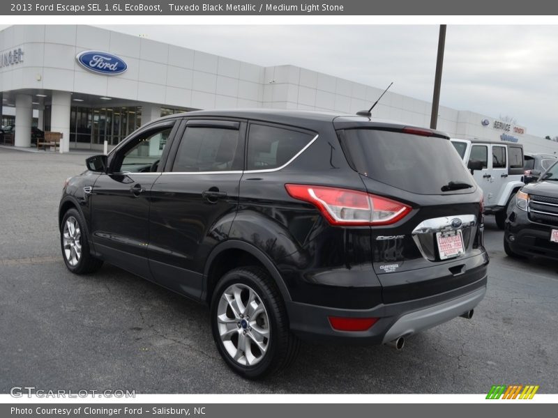 Tuxedo Black Metallic / Medium Light Stone 2013 Ford Escape SEL 1.6L EcoBoost