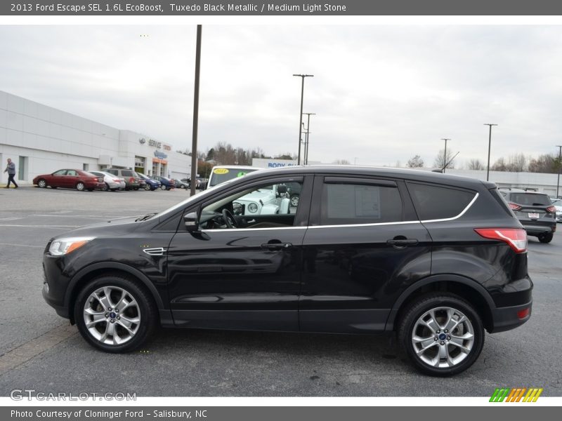 Tuxedo Black Metallic / Medium Light Stone 2013 Ford Escape SEL 1.6L EcoBoost