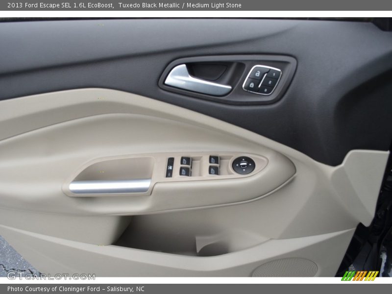 Tuxedo Black Metallic / Medium Light Stone 2013 Ford Escape SEL 1.6L EcoBoost