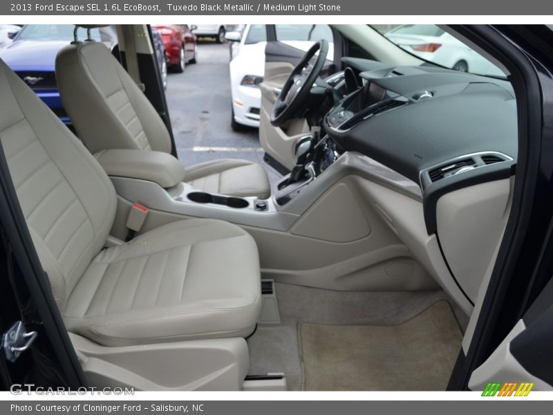 Tuxedo Black Metallic / Medium Light Stone 2013 Ford Escape SEL 1.6L EcoBoost