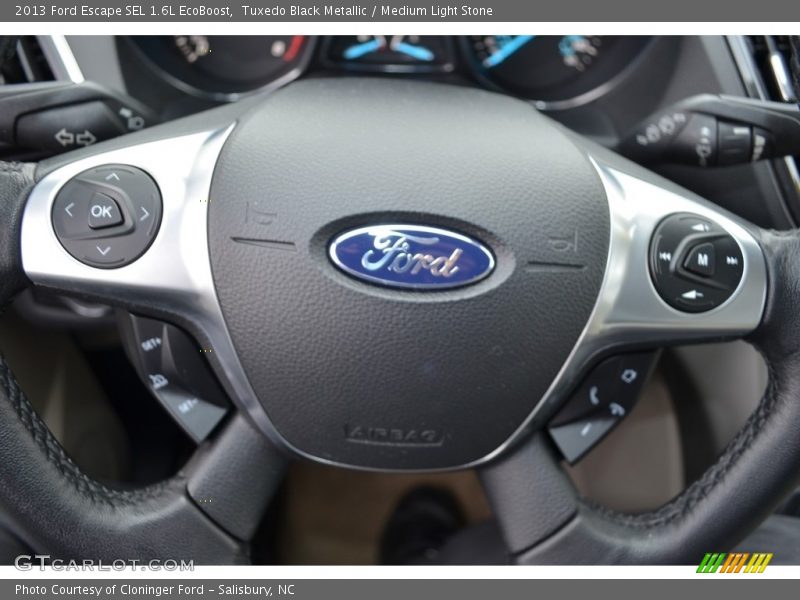 Tuxedo Black Metallic / Medium Light Stone 2013 Ford Escape SEL 1.6L EcoBoost