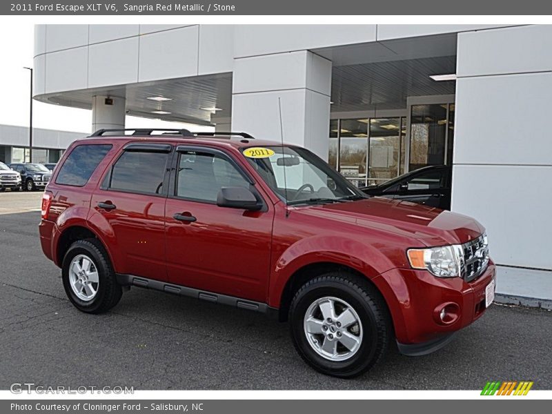 Sangria Red Metallic / Stone 2011 Ford Escape XLT V6