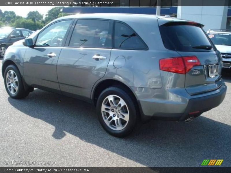 Sterling Gray Metallic / Parchment 2008 Acura MDX Technology