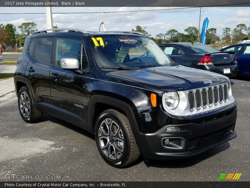 Black / Black 2017 Jeep Renegade Limited