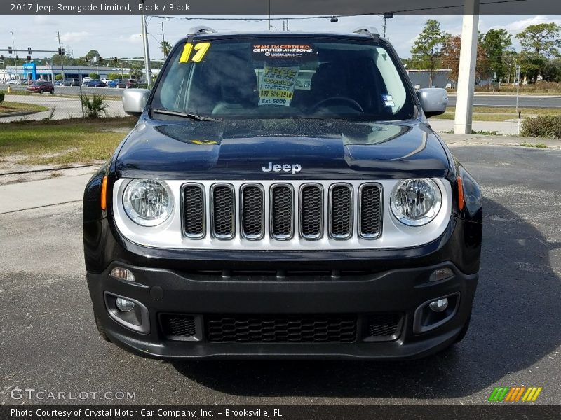 Black / Black 2017 Jeep Renegade Limited