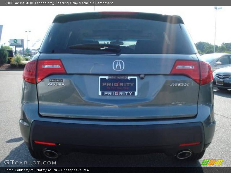 Sterling Gray Metallic / Parchment 2008 Acura MDX Technology