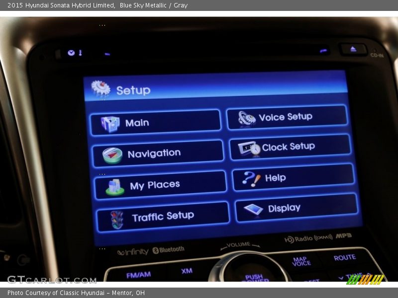 Blue Sky Metallic / Gray 2015 Hyundai Sonata Hybrid Limited