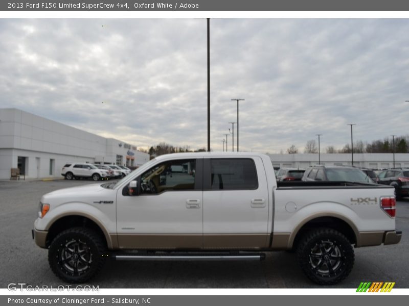 Oxford White / Adobe 2013 Ford F150 Limited SuperCrew 4x4