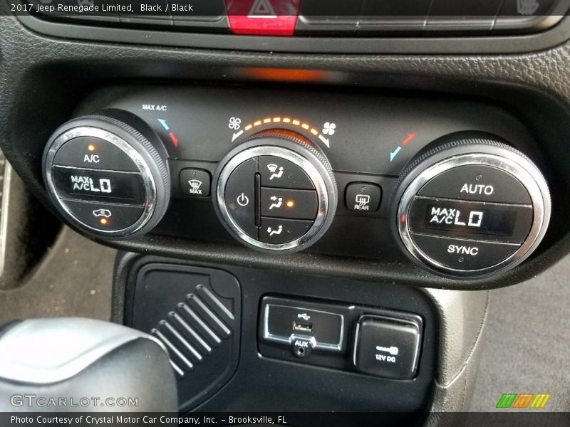 Controls of 2017 Renegade Limited