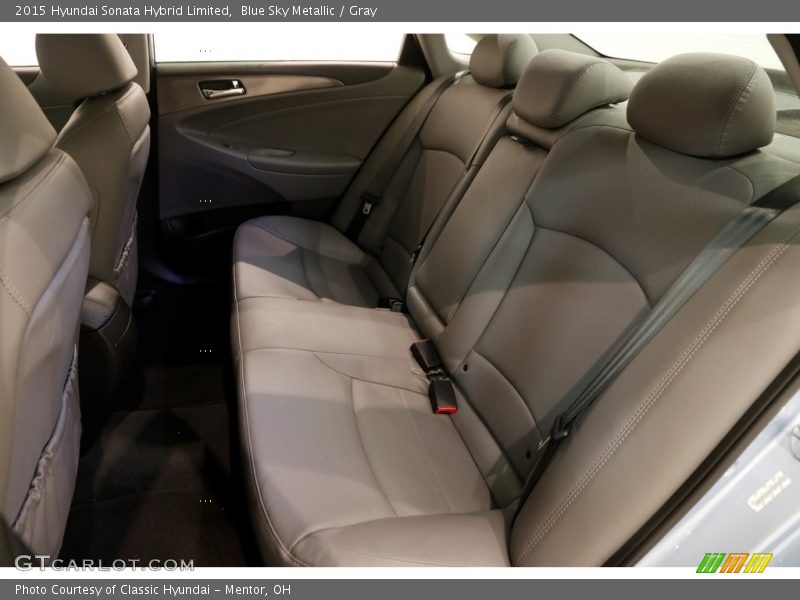 Blue Sky Metallic / Gray 2015 Hyundai Sonata Hybrid Limited