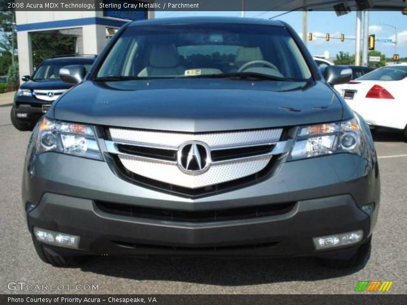Sterling Gray Metallic / Parchment 2008 Acura MDX Technology