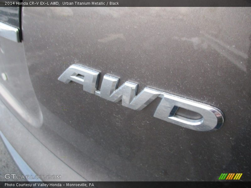 Urban Titanium Metallic / Black 2014 Honda CR-V EX-L AWD