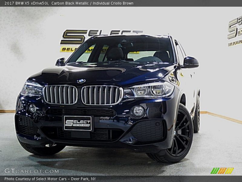 Carbon Black Metallic / Individual Criollo Brown 2017 BMW X5 xDrive50i