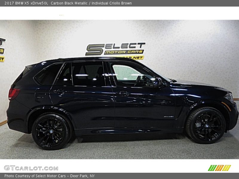 Carbon Black Metallic / Individual Criollo Brown 2017 BMW X5 xDrive50i