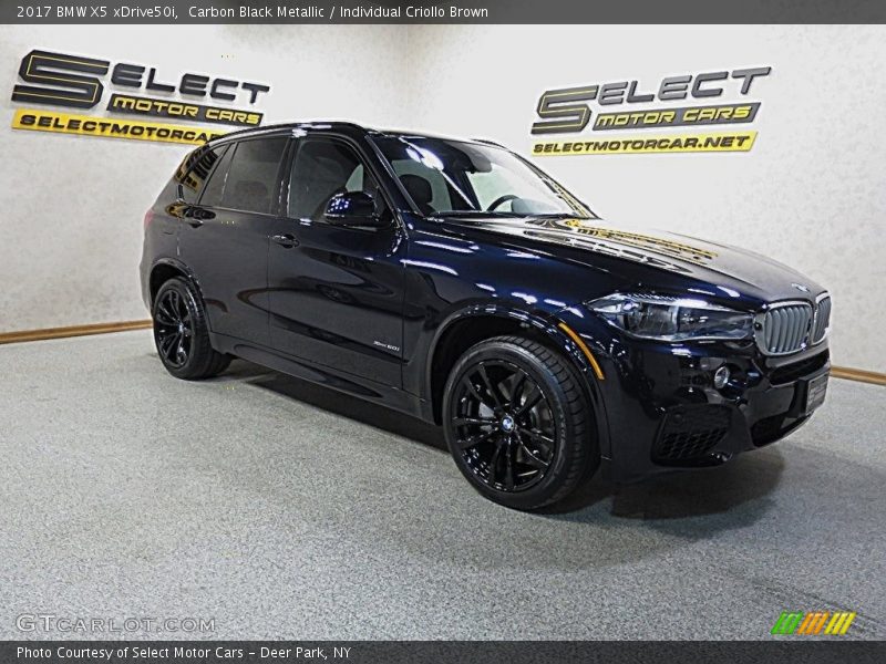 Carbon Black Metallic / Individual Criollo Brown 2017 BMW X5 xDrive50i