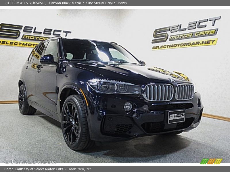 Carbon Black Metallic / Individual Criollo Brown 2017 BMW X5 xDrive50i