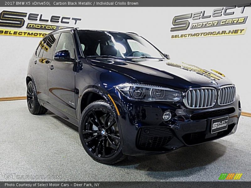 Carbon Black Metallic / Individual Criollo Brown 2017 BMW X5 xDrive50i
