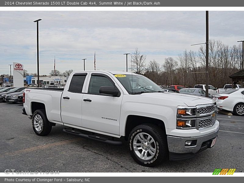 Summit White / Jet Black/Dark Ash 2014 Chevrolet Silverado 1500 LT Double Cab 4x4