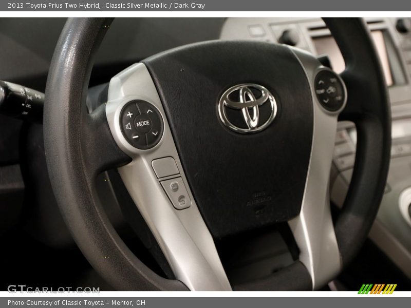 Classic Silver Metallic / Dark Gray 2013 Toyota Prius Two Hybrid