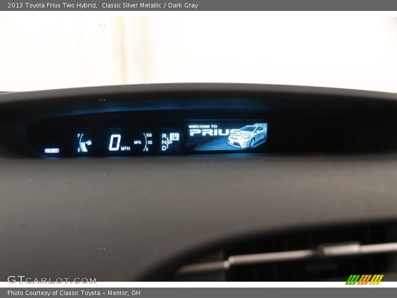 Classic Silver Metallic / Dark Gray 2013 Toyota Prius Two Hybrid