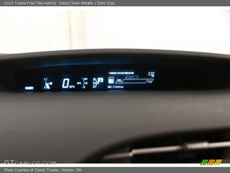 Classic Silver Metallic / Dark Gray 2013 Toyota Prius Two Hybrid