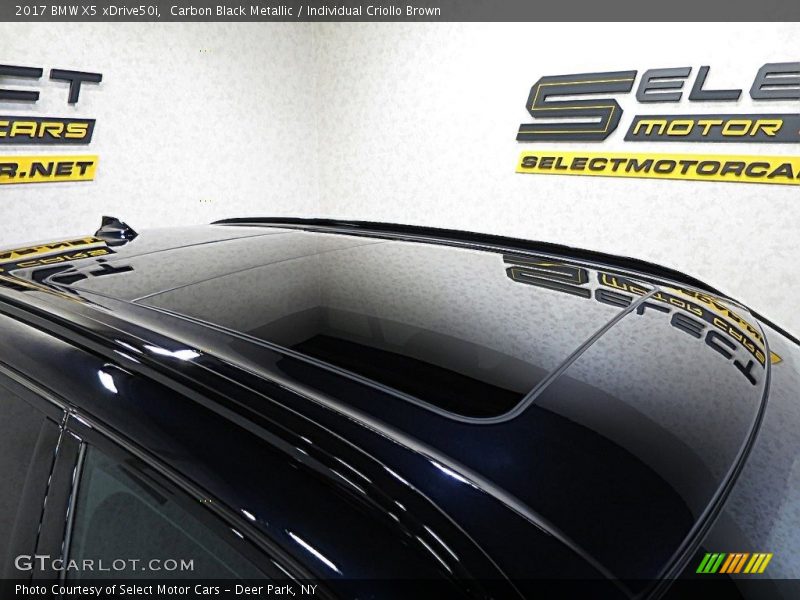Carbon Black Metallic / Individual Criollo Brown 2017 BMW X5 xDrive50i