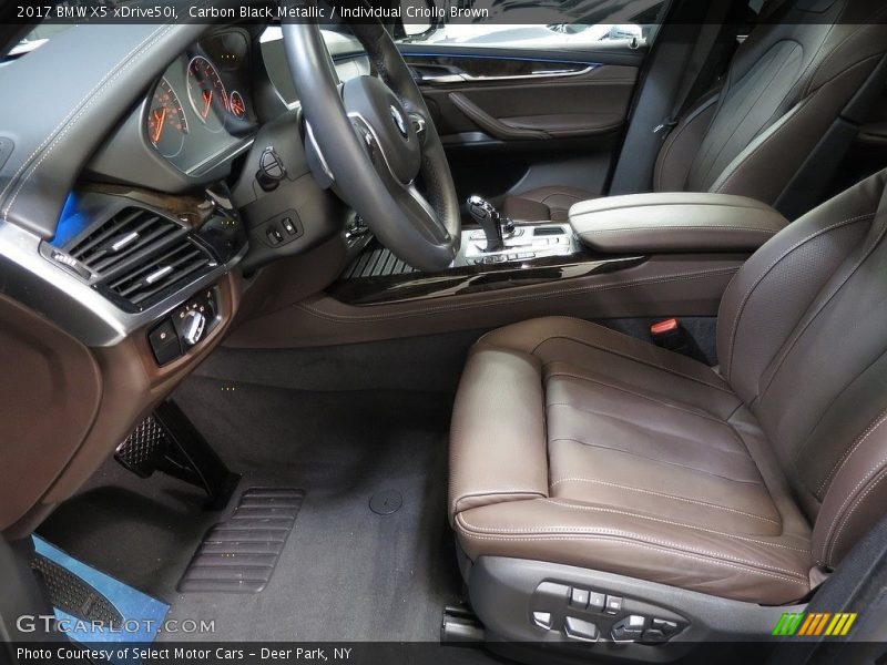 Front Seat of 2017 X5 xDrive50i