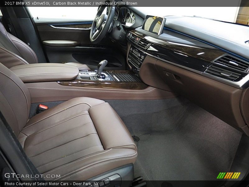 Front Seat of 2017 X5 xDrive50i