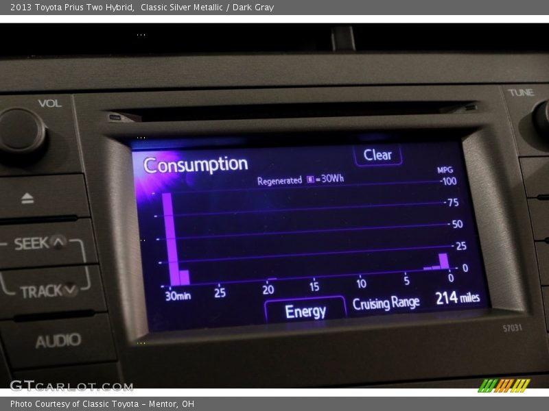 Classic Silver Metallic / Dark Gray 2013 Toyota Prius Two Hybrid